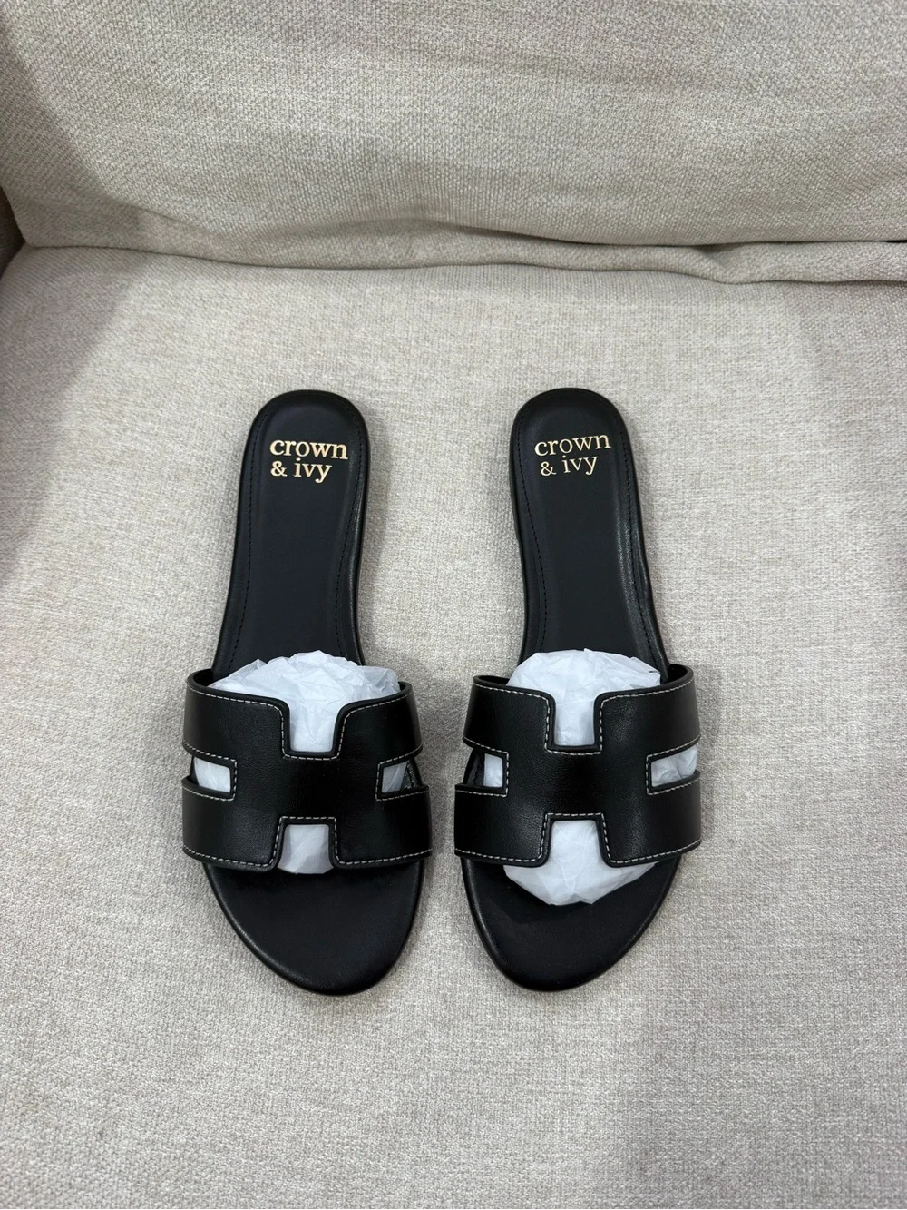 NWT Crown & Ivy Raven H Band Sandals - Picture 7 of 15